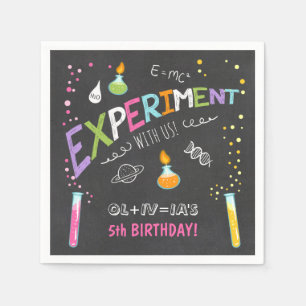 Science Paper Napkin Experiment Lab Birthday Party