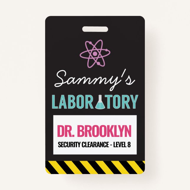 Science Party ID Badge (Front)