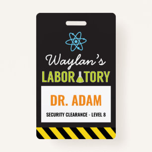 Science Party ID Badge  Scientist Badge