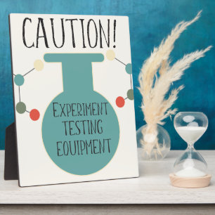 Science Party Laboratory Chemistry Fair Birthday Plaque