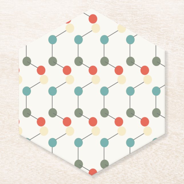 Science Party Mad Scientist Party Birthday Paper Coaster (Front)