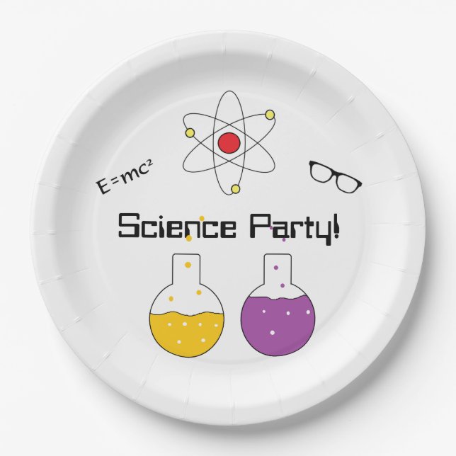 "Science Party" Paper Plates (Front)