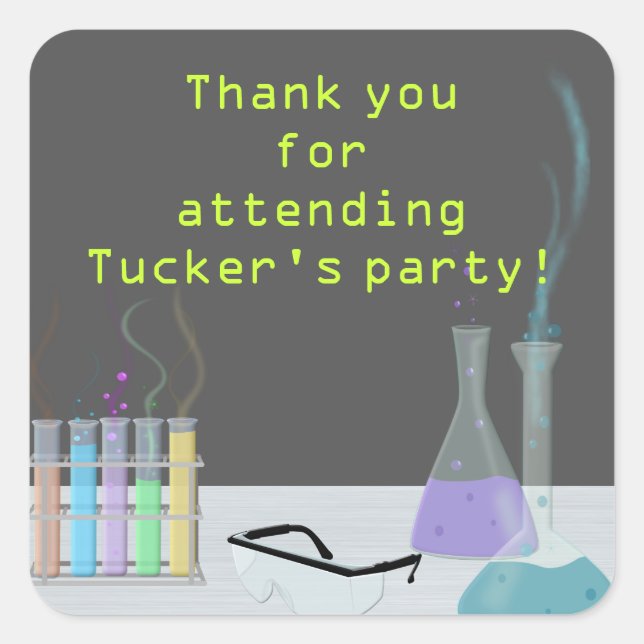 Science Party Stickers (Front)