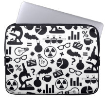 Science Pattern black on white