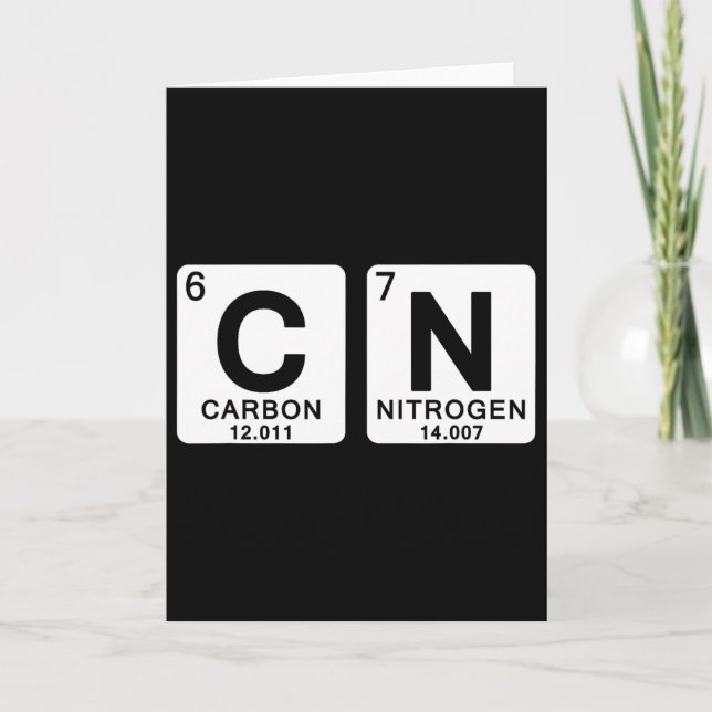 Science Periodic Table 67 Meme Teacher Funny 6 7 B Card (Front)