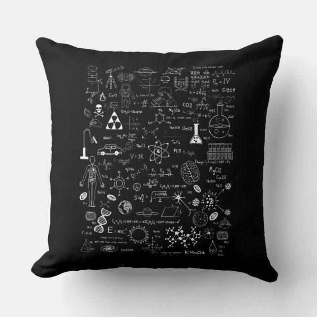 Science Physic Math Chemistry Biology Astronomy Cushion (Front)
