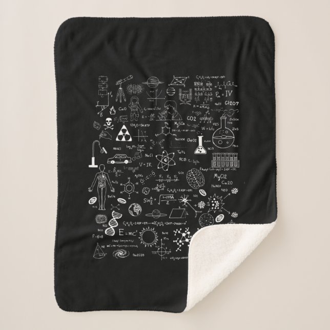 Science Physic Math Chemistry Biology Astronomy Sherpa Blanket (Front)