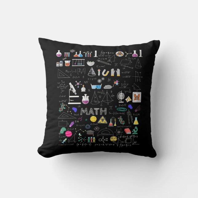Science Physics Math Chemistry Biology Astronomy Cushion (Front)