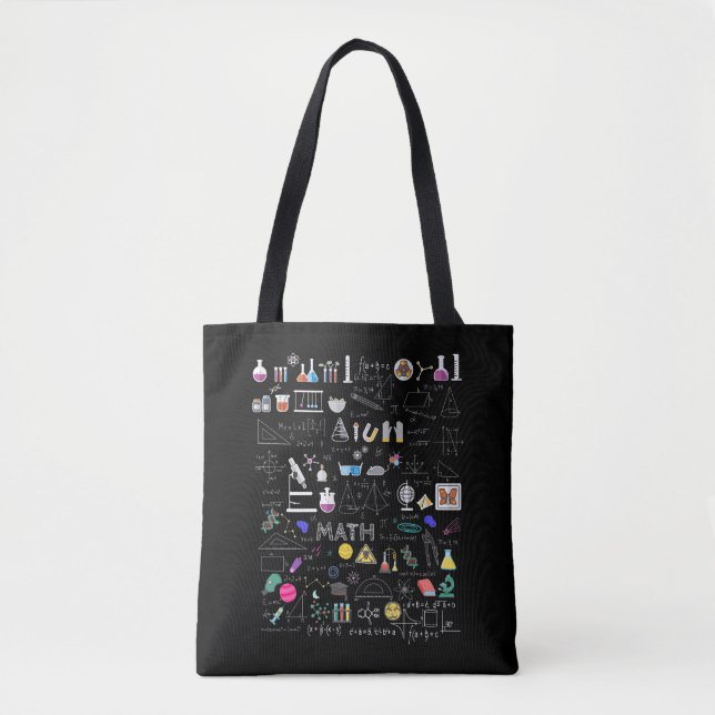 Science Physics Math Chemistry Biology Astronomy Tote Bag (Front)