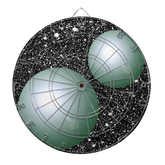 Science Planets Planetary Geeky Gift Dart Board (Front)
