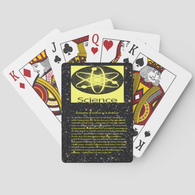 Science Playing Card Deck (Back)