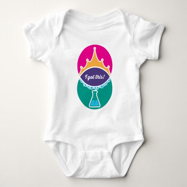 Science Princess (Bold) Baby Shirt (Front)