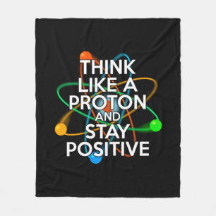 Science Quote Modern Fun Inspiring Saying Fleece Blanket