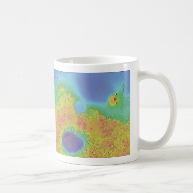 Science Red Green Blue Mars Mola Mug (Right)
