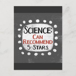 Science Review 5 Stars Postcard