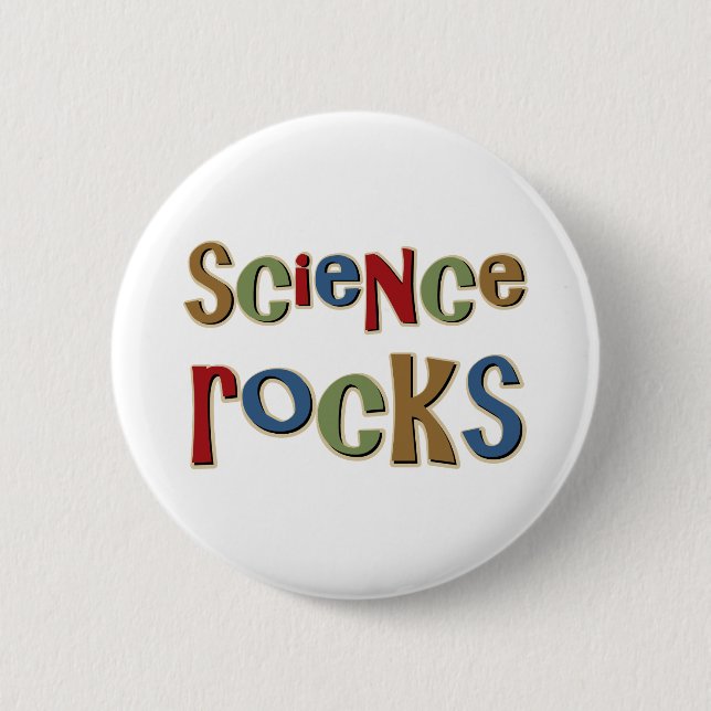 Science Rocks 6 Cm Round Badge (Front)