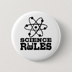 Science Rules 6 Cm Round Badge