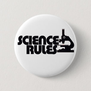 Science Rules 6 Cm Round Badge