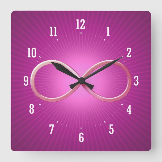 Science Rules | Geek Gifts Square Wall Clock (Front)