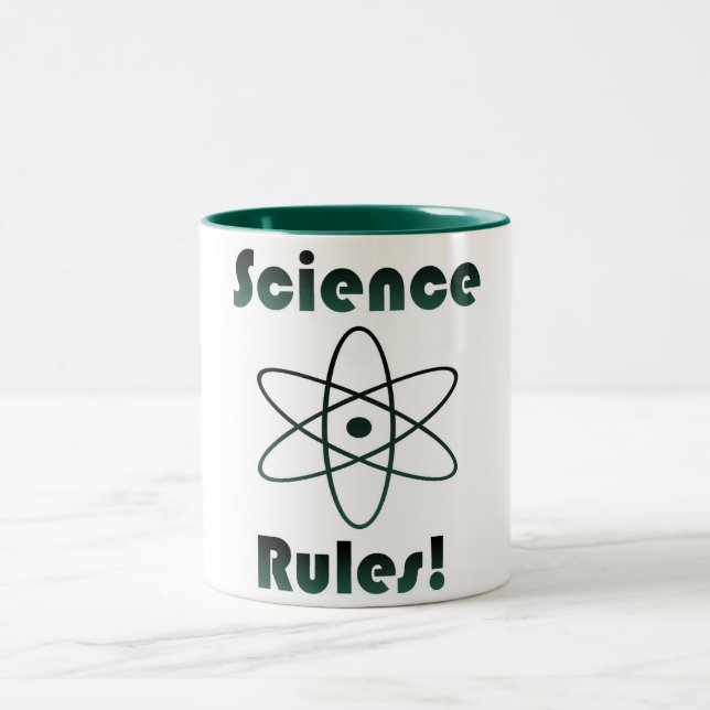 Science Rules Geek Two-Tone Coffee Mug (Center)