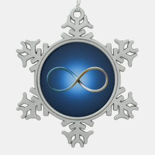 Science Rules   Infinity Geek Gifts Snowflake Pewter Christmas Ornament