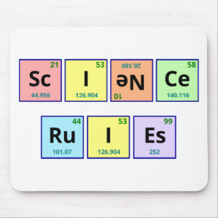 Science Rules Mouse Mat