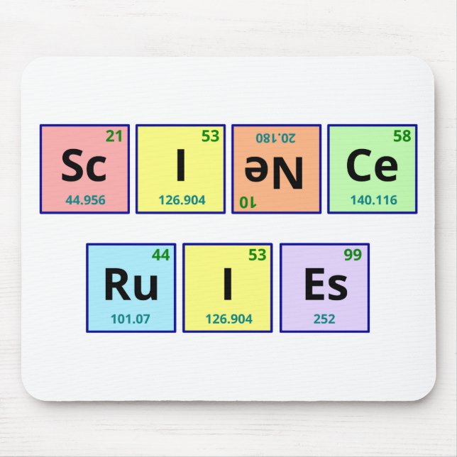 Science Rules Mouse Mat (Front)