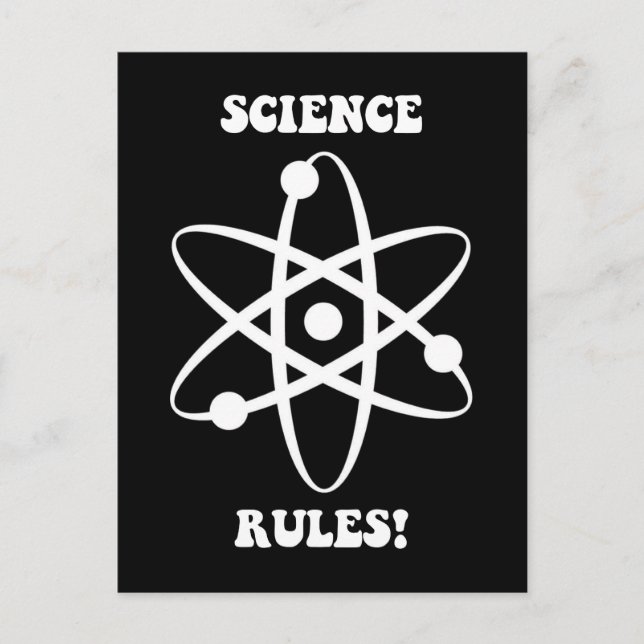 science rules postcard (Front)