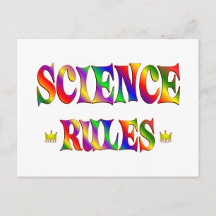 Science Rules Postcard
