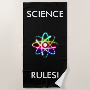 SCIENCE RULES   Unique Beach Towel