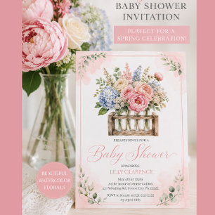 Science Rustic Baby Shower Invitation
