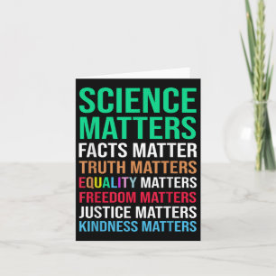 Science S Facts Truth S Equality S Card