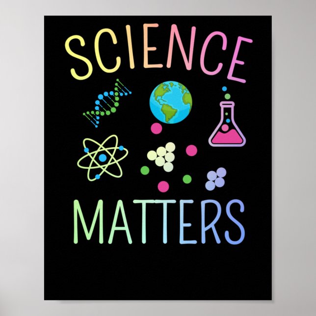 Science S - Funny Science Pun Sticker  Poster (Front)