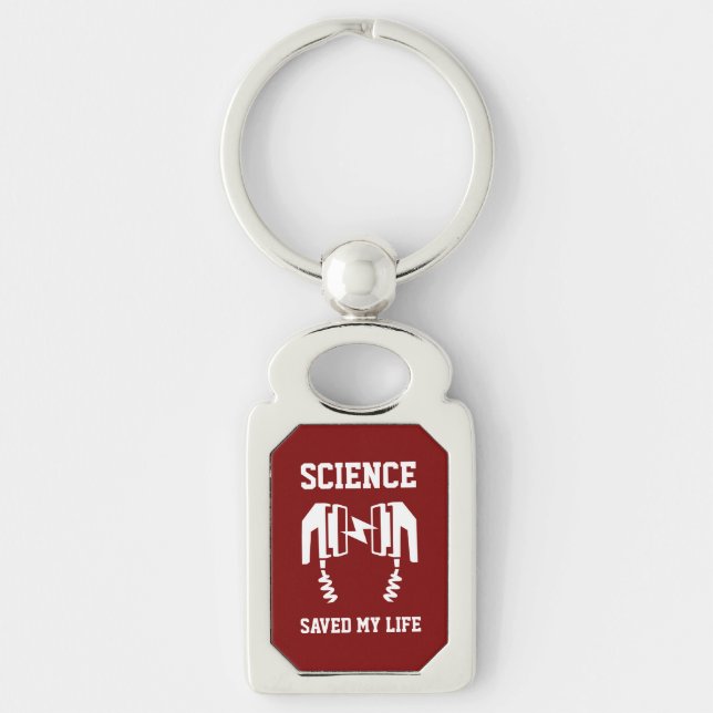 Science Saved My Life Key Ring (Front)