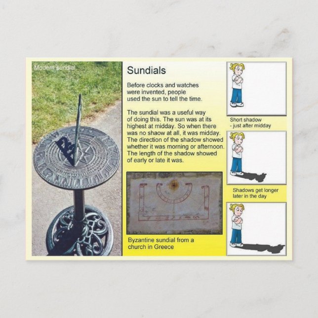 Science, Shadows and Sundials Postcard (Front)
