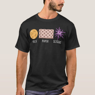 Science Shirt, Rock Paper Scissors Microorganisms T-Shirt