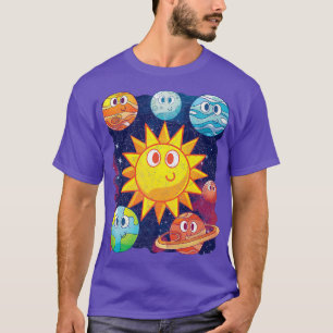 Science Space Travel Astronomer Cute Planets Astro T-Shirt