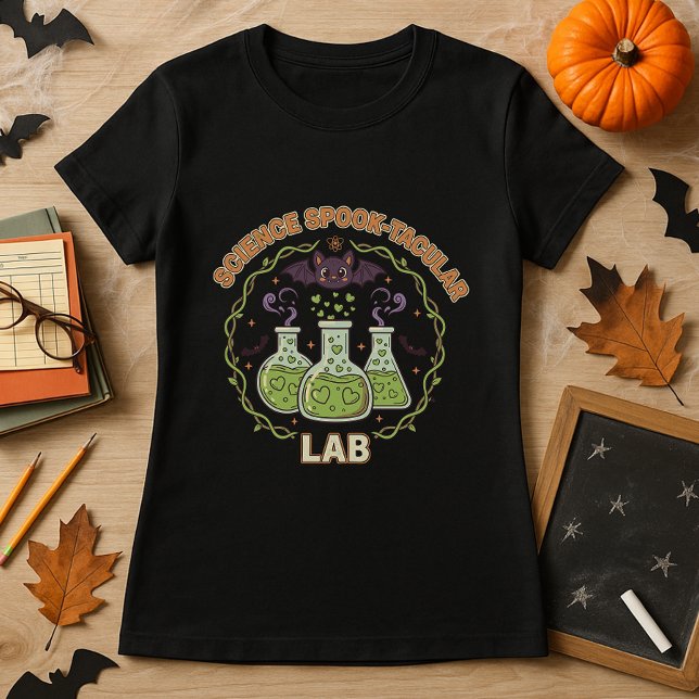 Science Spook-tacular School Chemistry Teacher T-Shirt (Creator Uploaded)