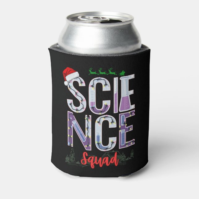 Science Squad Celebrating Knowledge Exploration Can Cooler (Can Back)