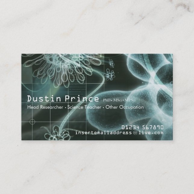 Science Style Business Card (Front)