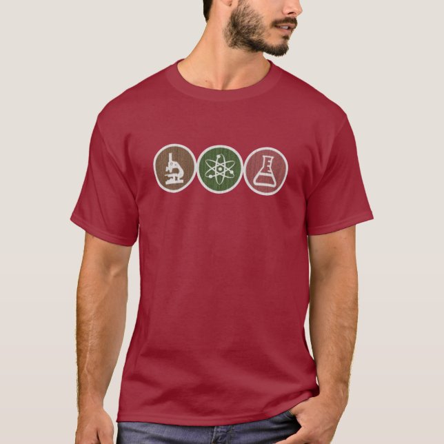 Science T-shirt Distressed Grainy design (Front)