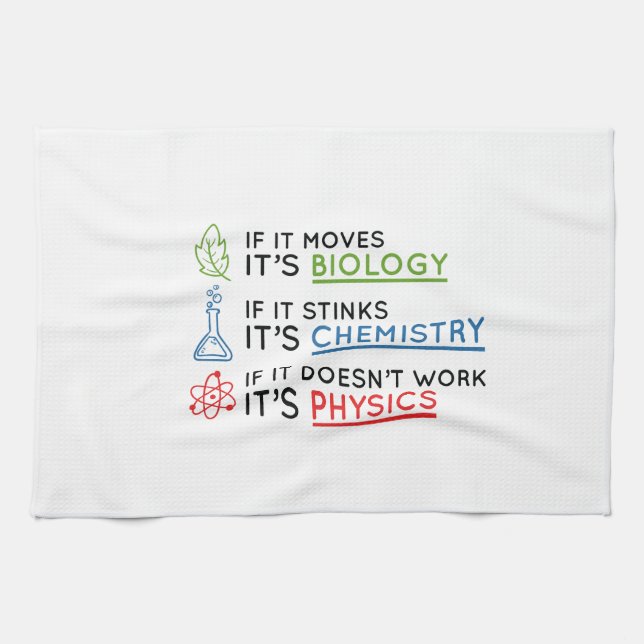 Science Tea Towel (Horizontal)