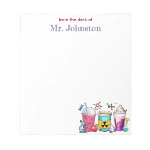Science Teacher Appreciation Coffee Personalised  Notepad
