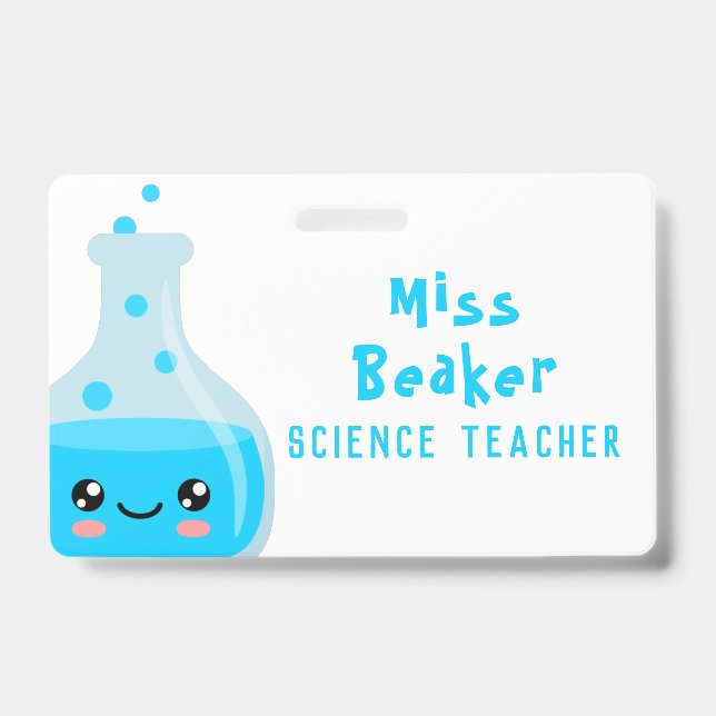 Science Teacher badge ID Badge (Front)