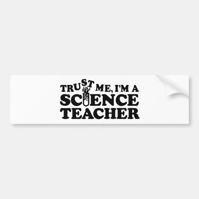 Science Teacher Bumper Sticker (Front)