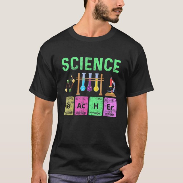 Science Teacher Chemist Physicist Vintage T-Shirt (Front)