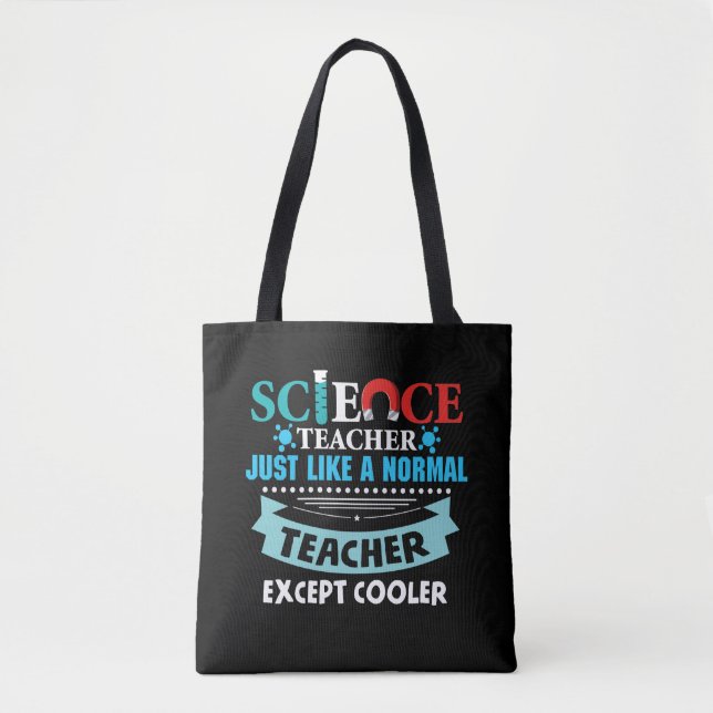 Science Teacher Chemistry Biology Magnet Test Tube Tote Bag (Front)