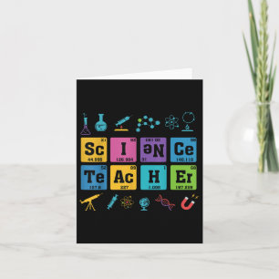 Science Teacher Chemistry Elements Periodic Table  Card