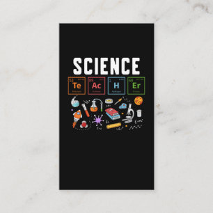 Science Teacher Chemistry Laboratory Business Card