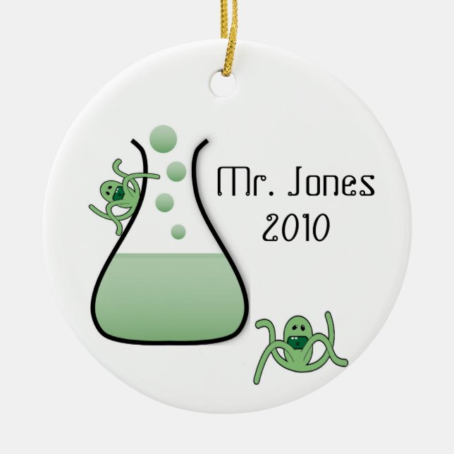 Science Teacher Christmas Ornament (Front)